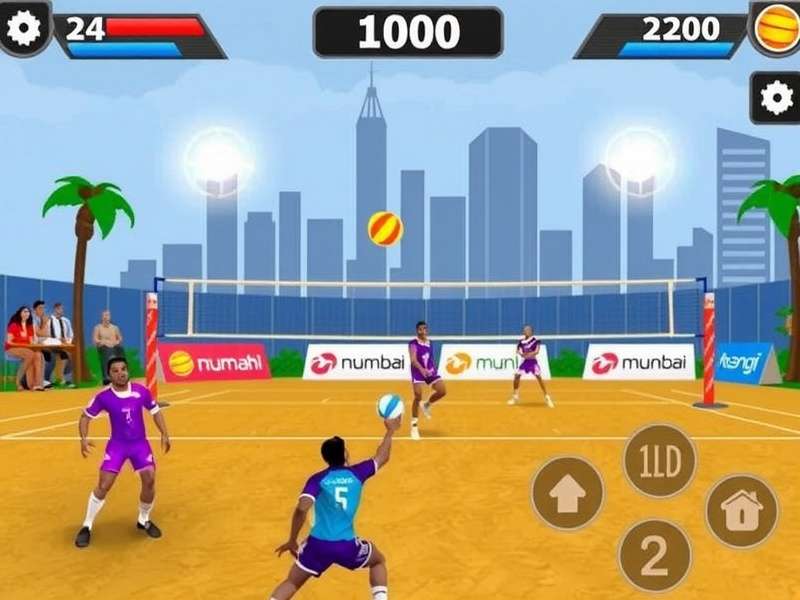 Mumbai Volley Madness Gameplay Screenshot